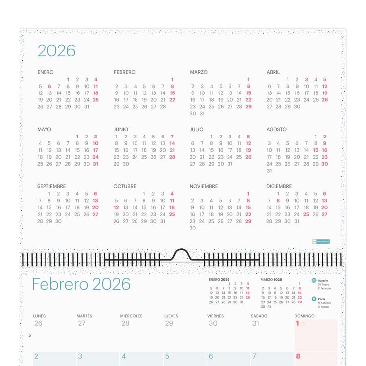 Calendari Miquelrius paret A3 2026 castellà Lovely