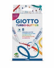 Retoladors Giotto Turbo Glitter 8 colors