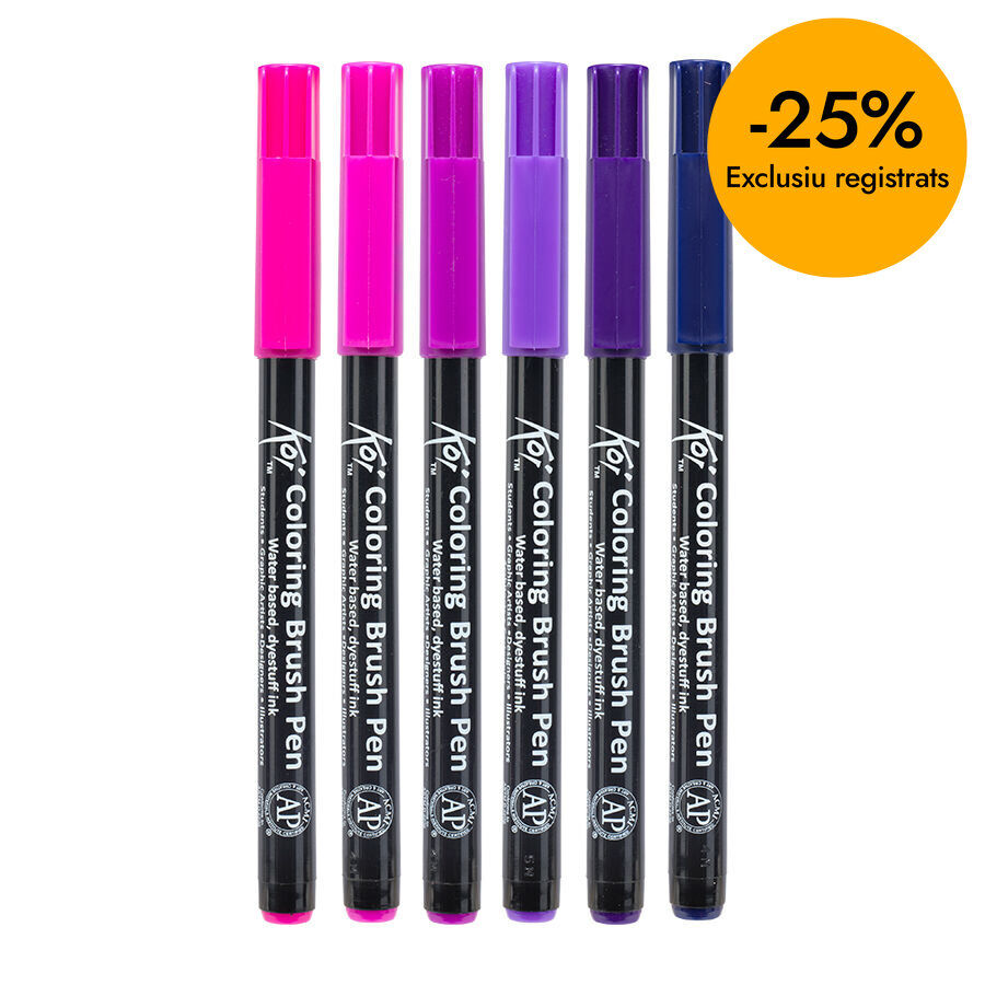 Rotuladores Brush Koi galaxy 6 colores
