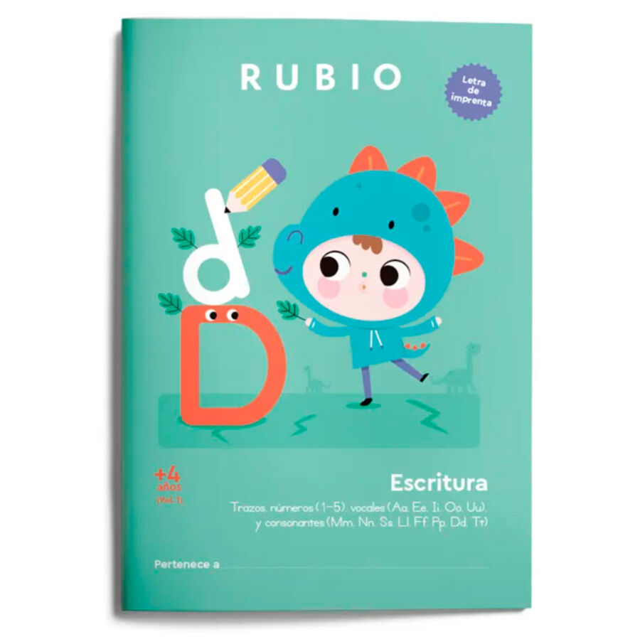Escritura con letra de imprenta (+4 a&ntilde;os). Vol. 1