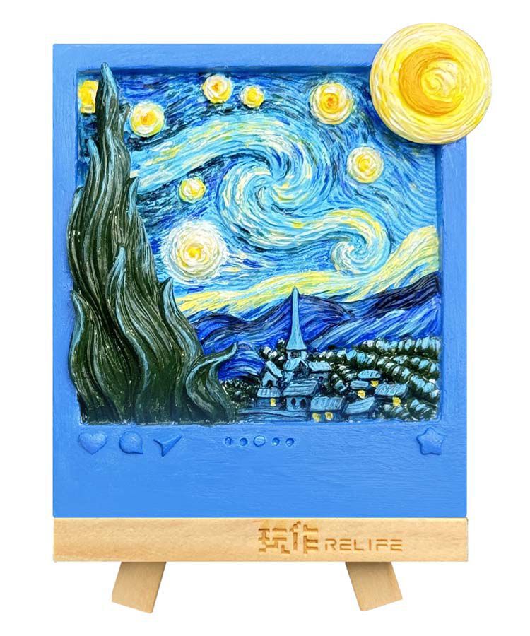 Pintura 3D Magn&egrave;tic Madnesstoys La nit estelada