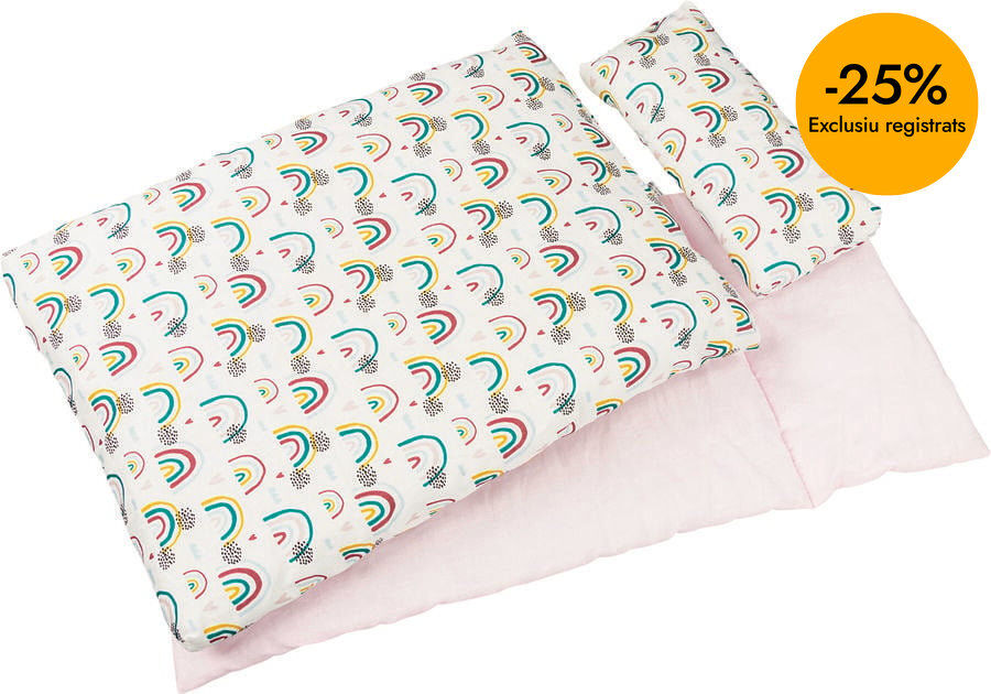 Ropa Cama Mu&ntilde;ecas Arco Iris