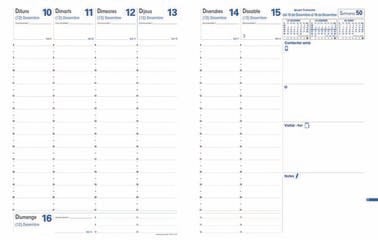 Agenda Quo Vadis President Club 21x27 setm/vista cat 2026 vermell