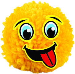 Crea i Decora Pom Pom Emoticons