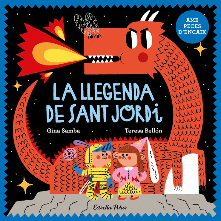 La llegenda de Sant Jordi amb peces d'encaix