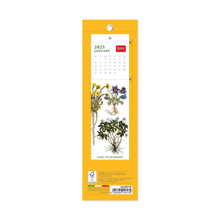 Calendario Marcapáginas Legami m/vista 2025 Herbarium