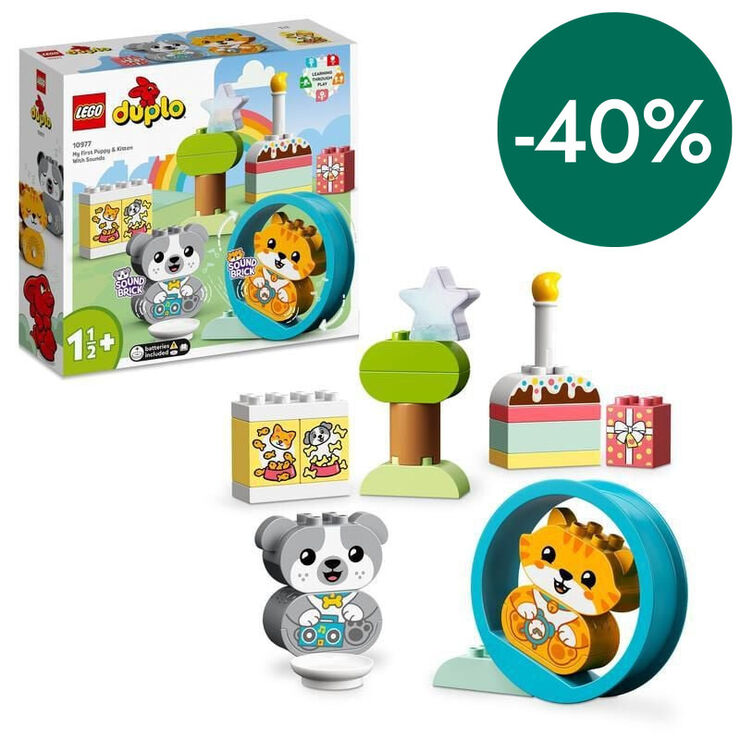LEGO® DUPLO Els meus Primers Cadellet i Gatet amb Sons 10977