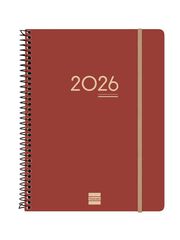 Agenda Finocam 16 mesos Ikon E10 setm/vista vertical mult 2025-26 burdeus