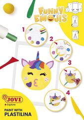 Pinta amb Plastilina Funny Emojis Jovi Kit