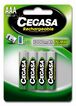 Piles recarregables Cegasa HR3. 4 unitats