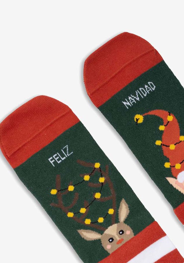 Pack Caramelo Calcetines + Galleta Navidad T42-46