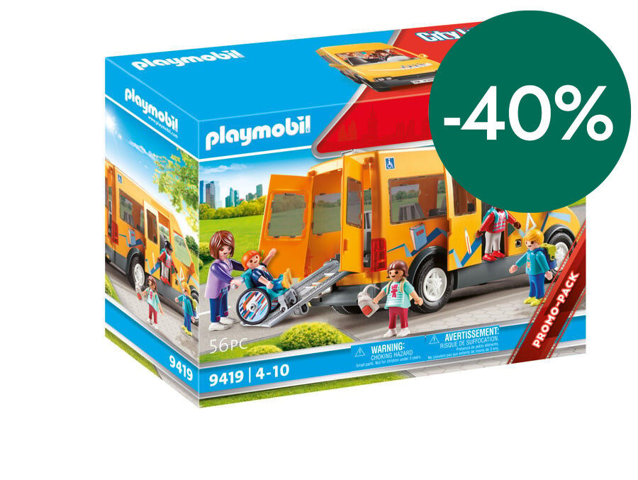 Playmobil City Life Autob&uacute;s escolar 9419