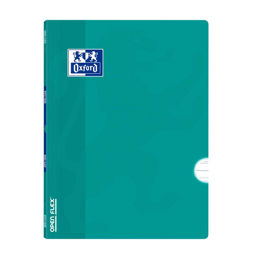 Libreta grapada A4 48 hojas pauta 3,5 margen Oxford Openflex aqua
