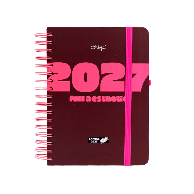 Agenda Mr. Wonderful Peque&ntilde;a Semana Vista Castellano Aesthetic 2027
