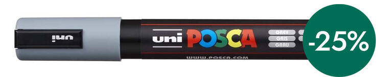 Retolador Posca PC-5M 1,8-2,5mm gris