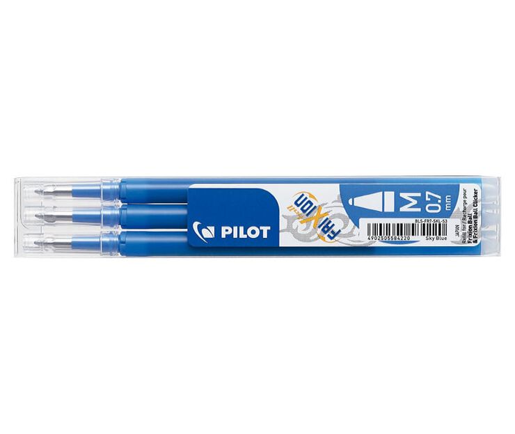 Recambio Bol&iacute;grafo Pilot Frixion azul 3u