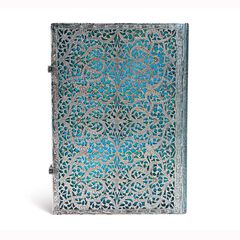 Libreta Paperblanks gran liso Filigrana Maya blue