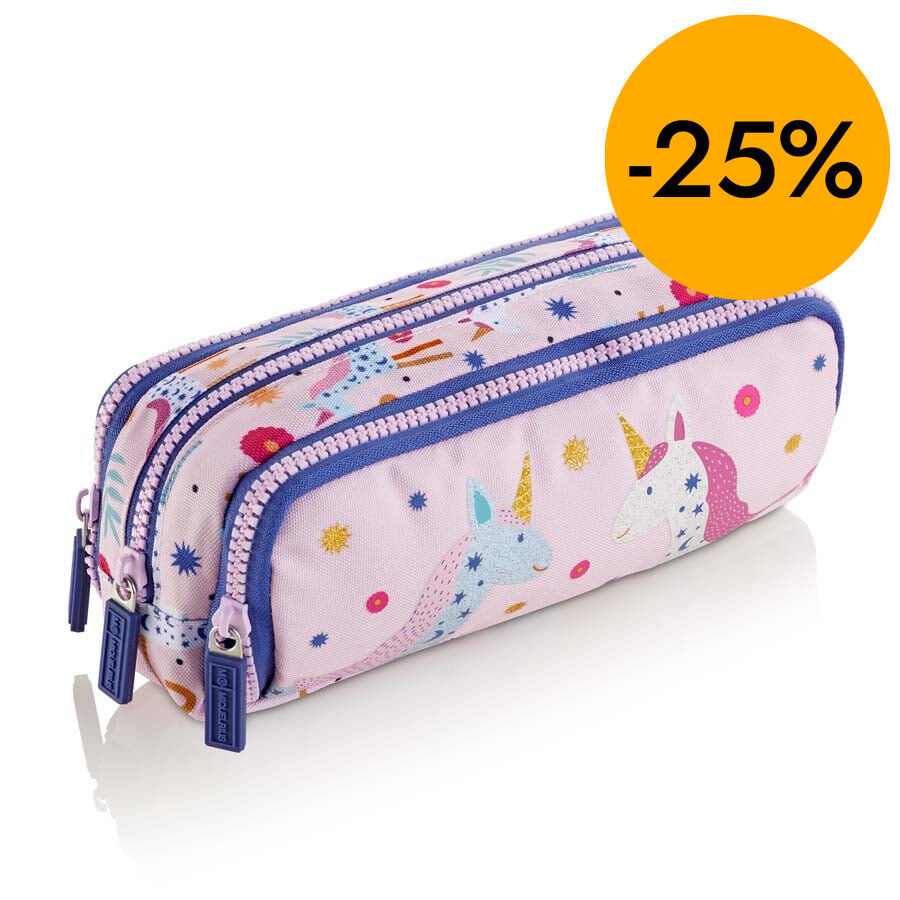 Estuche triple reciclado Miquelrius Unicorn