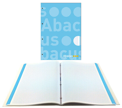 Libreta Abacus azul A4 cuadricula 100h