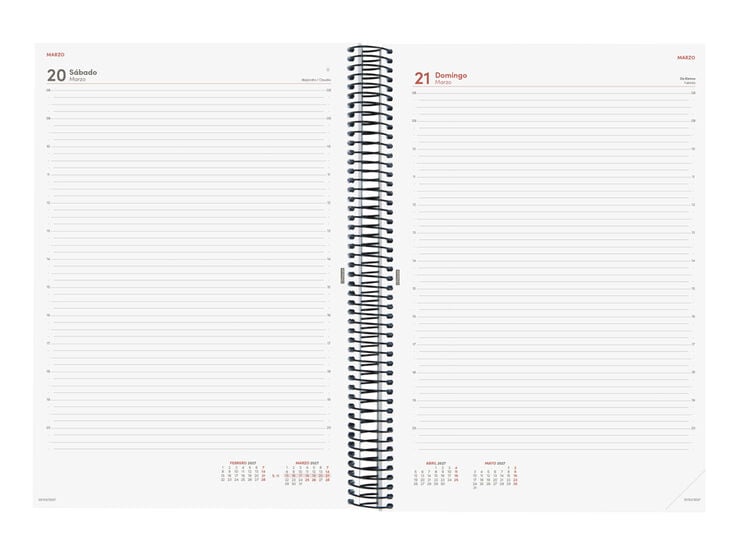 Agenda Finocam Year Dia P&agrave;gina 2027 Castell&agrave; Negre