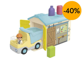 Playmobil Junior Cami&oacute;n con Garaje 71686