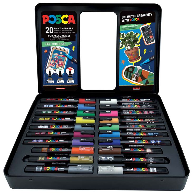 Maletí Posca 20u Pop + Làmines