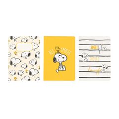 Set 3 Llibretes A6 Snoopy Lazy Days