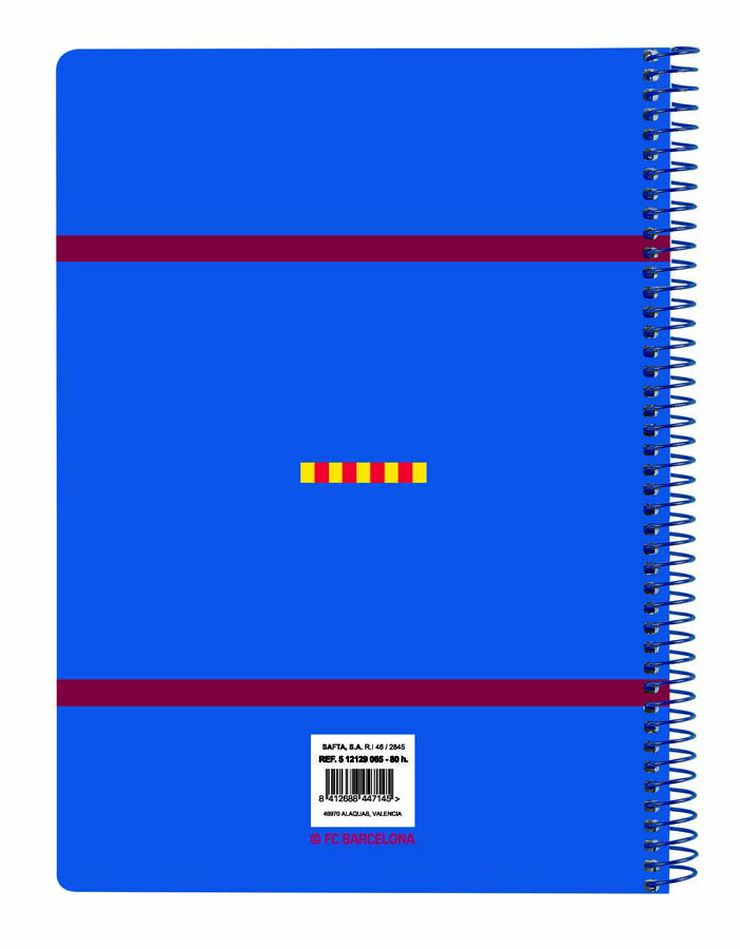 Libreta esp. A4 Safta FC Barcelona 1er Eq. 80H