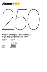 Paper per a dibuix Abacus A4 120g 250 fulls