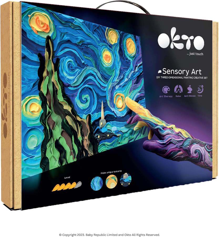 Oktoclay Pintar 3D creative set ''Starry night'' Van Gogh