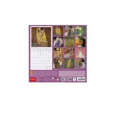 Calendario pared Legami 18x18cm 2026 Gustav Klimt