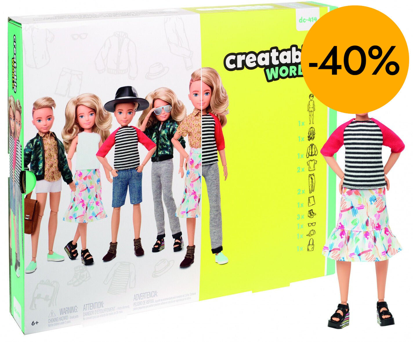 Creatable World Blonde hair