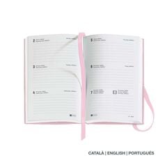 Agenda Miquelrius Passport 9x14 setm/vista català 2026 Cheste rosa