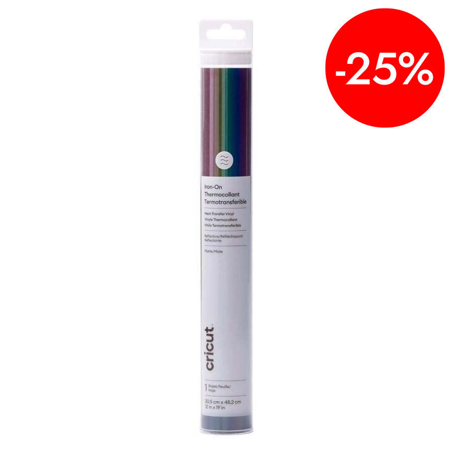 Iron-on Reflectant Rainbow 30x48cm