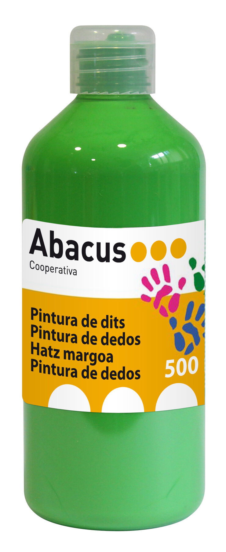 Pintura de dedos Abacus verde claro 500 ml