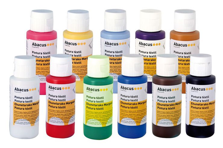 Pintura tèxtil Abacus 60 ml Marró Fosc