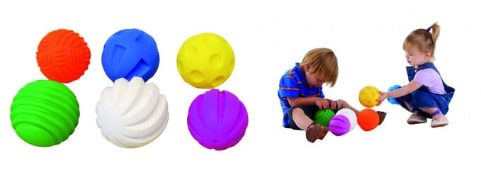 Pelotas sensoriales 6 unidades Pelotas sensoriales 6 unidades