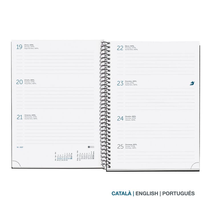 Agenda Miquelrius Especial Plus Semana Vista Catal&aacute;n Drops 2027