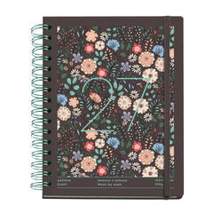 Agenda Miquelrius Plus Wire-O Setmana Vista Multiling&uuml;e 2027 Liberty Brown