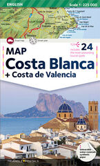 Mapa Costa Blanca (angl&egrave;s)