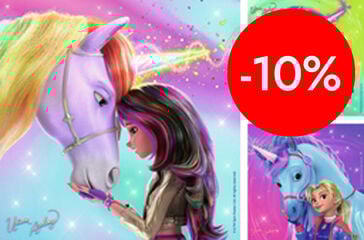 Puzle 3 x 49 piezas Unicorn Academy