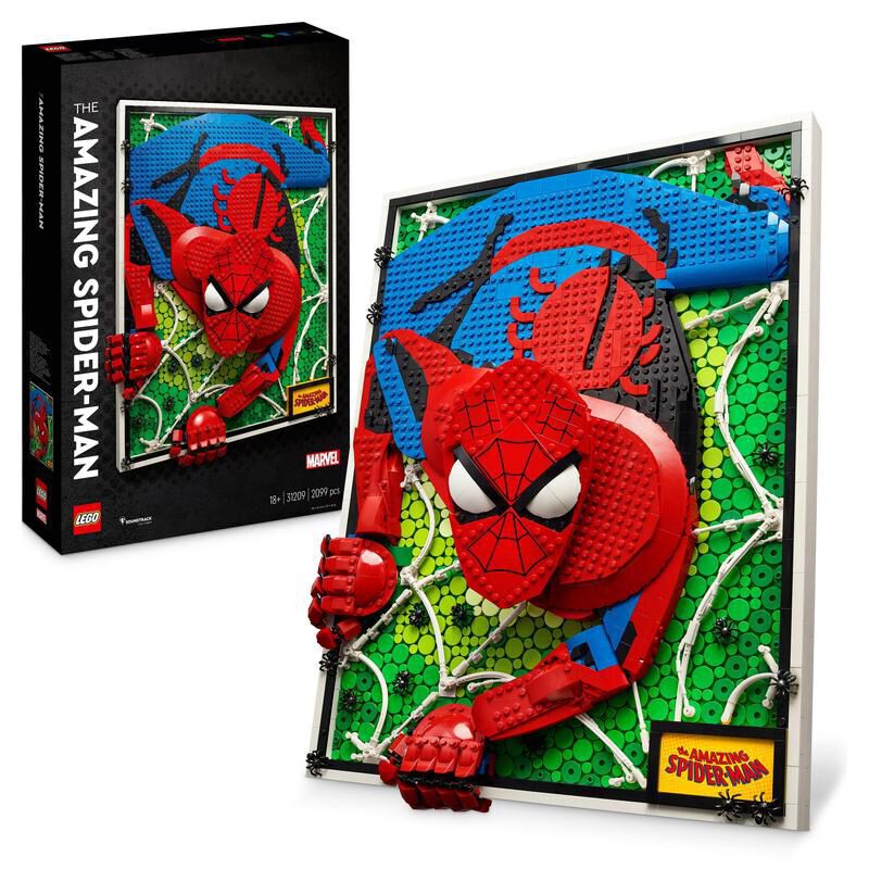 LEGO&reg; ART L'Incre&iacute;ble Spider-Man Set Mural 3D 31209