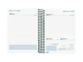 Agenda Finocam escolar Secundària 1/8 dia/pàg cat 2025-26 fiori