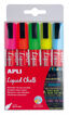 Rotuladores Tiza líquida Apli 5,5mm 5 colores