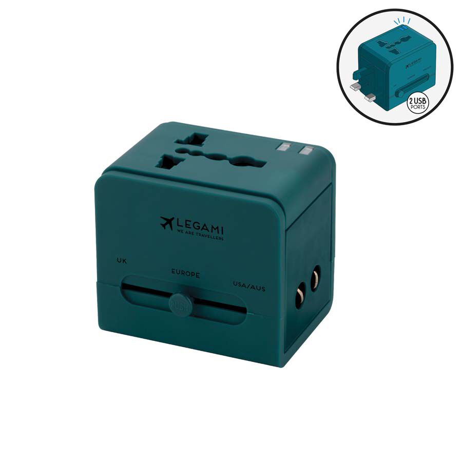 Adaptador Universal Viatge Legami blau
