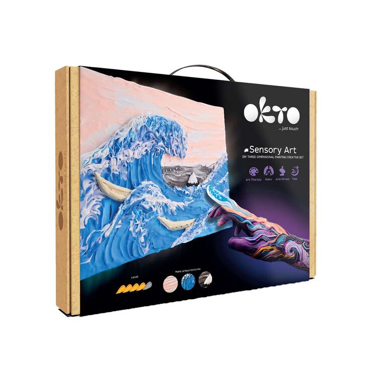 Oktoclay Pintar 3D creative set ''Big wave'' Kanawaga