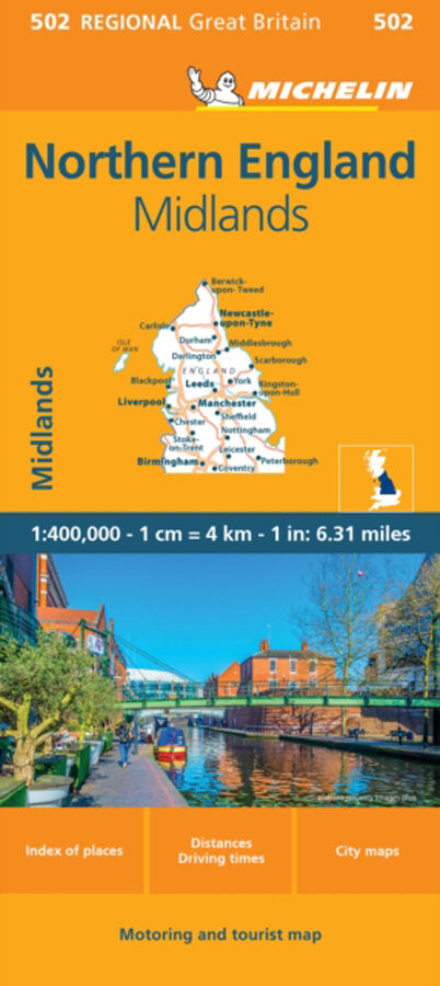 Northern England - Michelin regional map 502