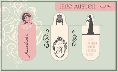 Punt de Llibre magnètic Jane Austen 3u