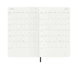 Agenda Moleskine 18 meses sem/vista L tapa blanda negro
