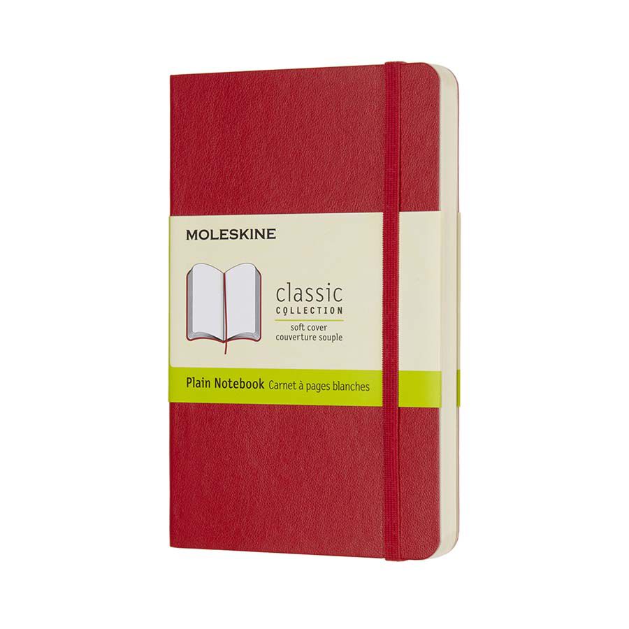 Libreta Moleskine Soft P Rojo Liso